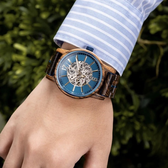 BOBO Bird - Luxury Handmade Compass Style Wood Automatic Mechanical Movement - Picture 9 of 14